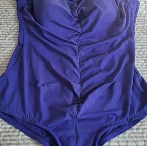MAXINE ONE PIECE BLUE BATHING SWIM SUIT SIZE 20W